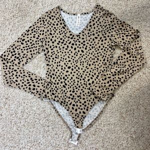 Small Vanilla Bay Animal Print Buttery Soft Snap Closure Bodysuit
